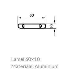 Lamel 60x10